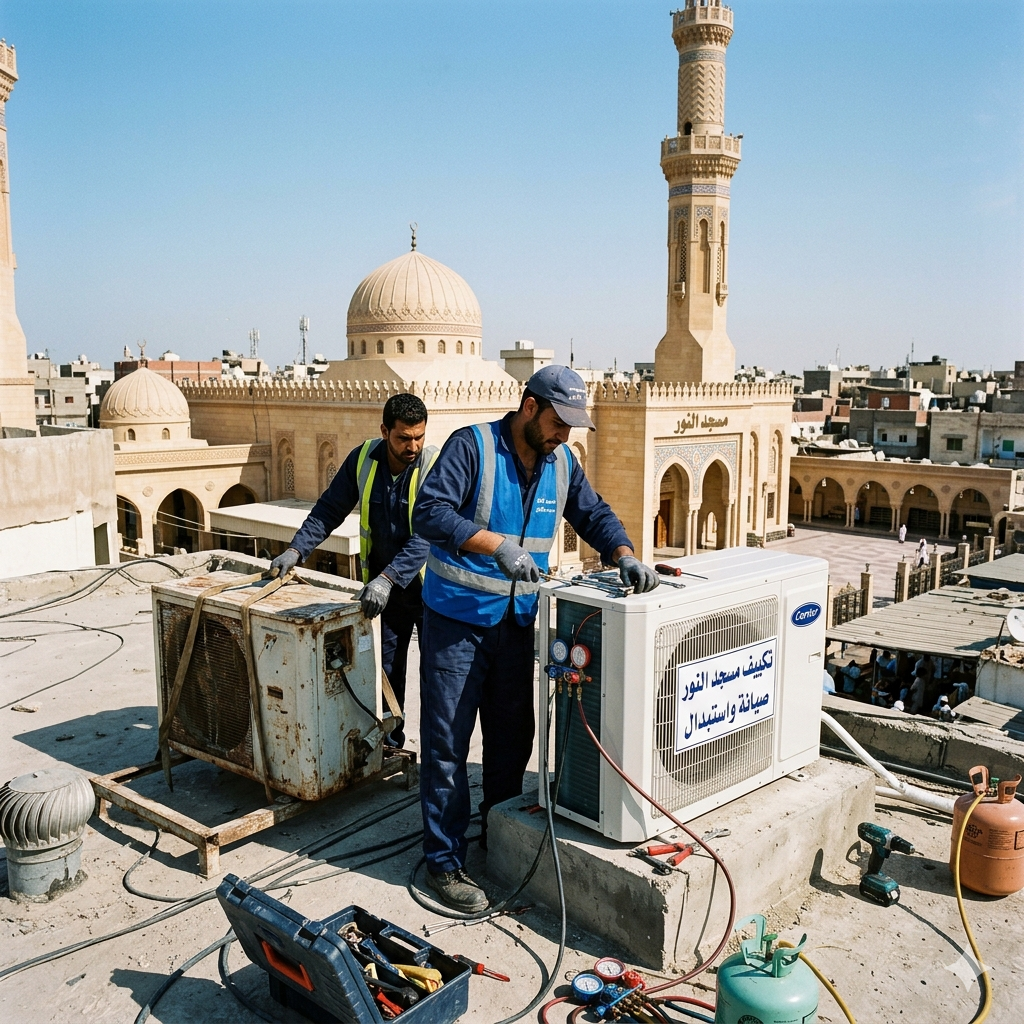 استبدال وصيانة التكييف